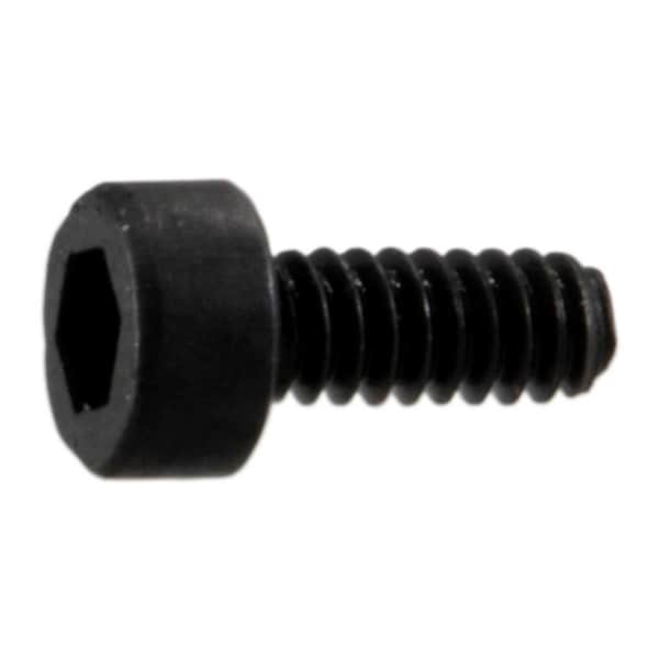 Midwest Fastener M6-0.35 Socket Head Cap Screw, Black Oxide Steel, 4 mm Length, 30 PK 930882 - main